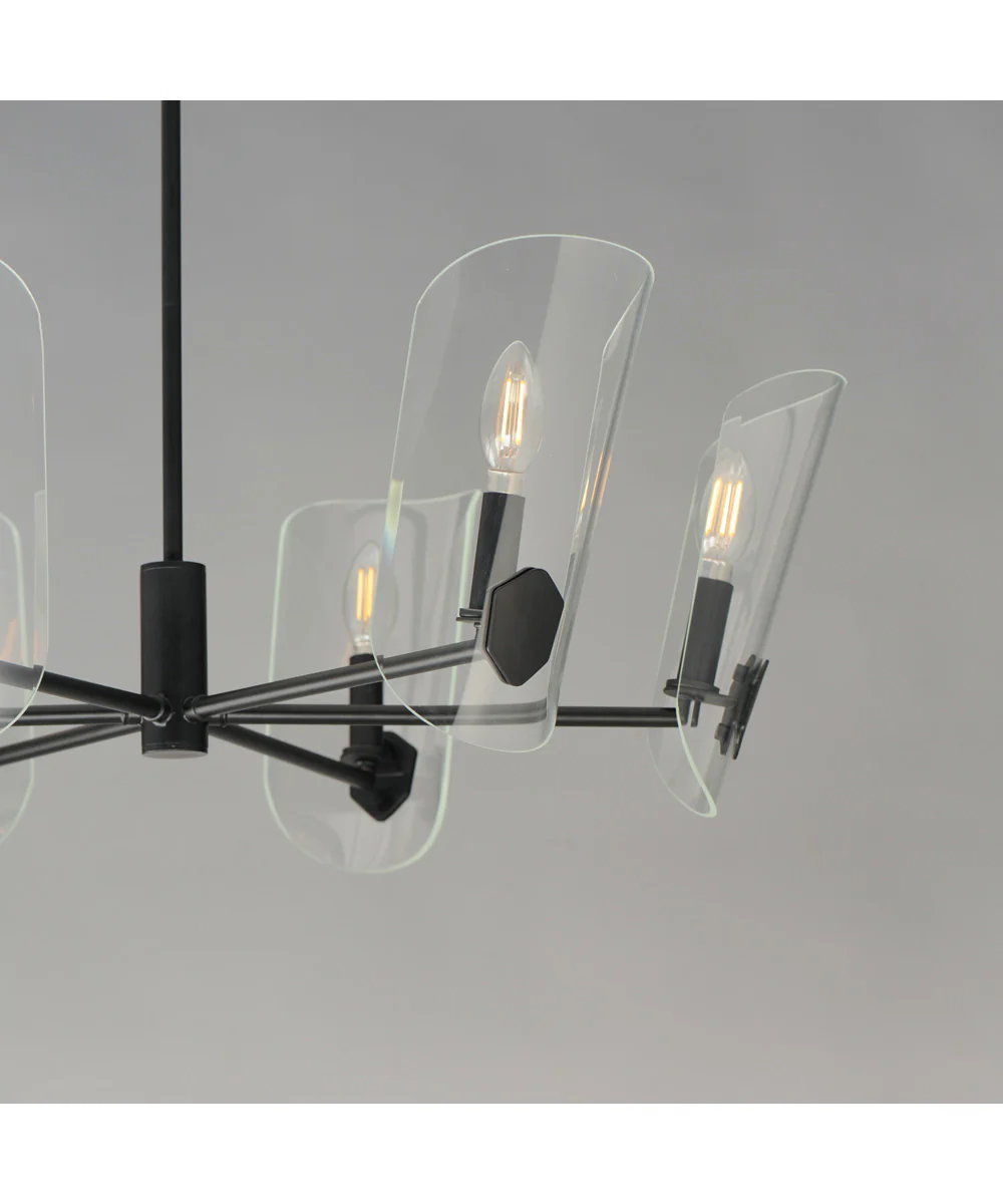 Armory 6-Light Chandelier Black - Image 5