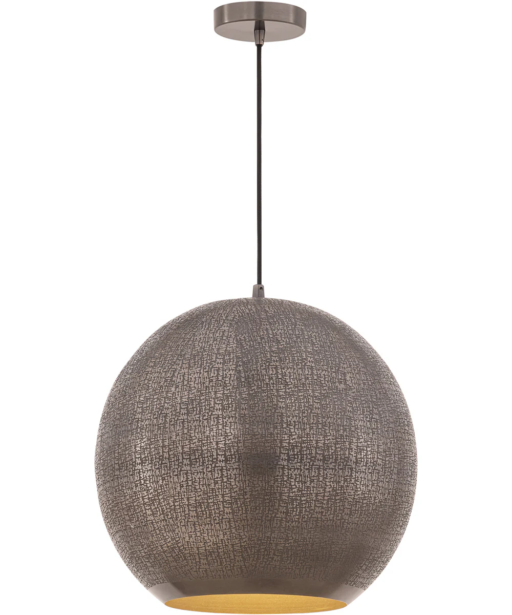 Aurelia 14 inch 1-Light Pendant Pewter