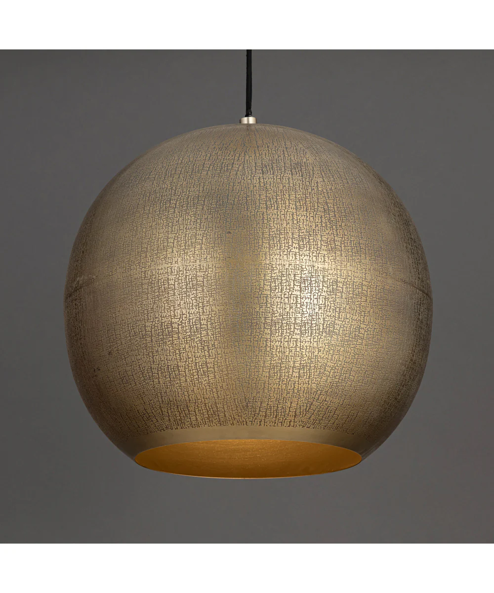 Aurelia 20 inch 1-Light Pendant Weathered Brass - Image 2