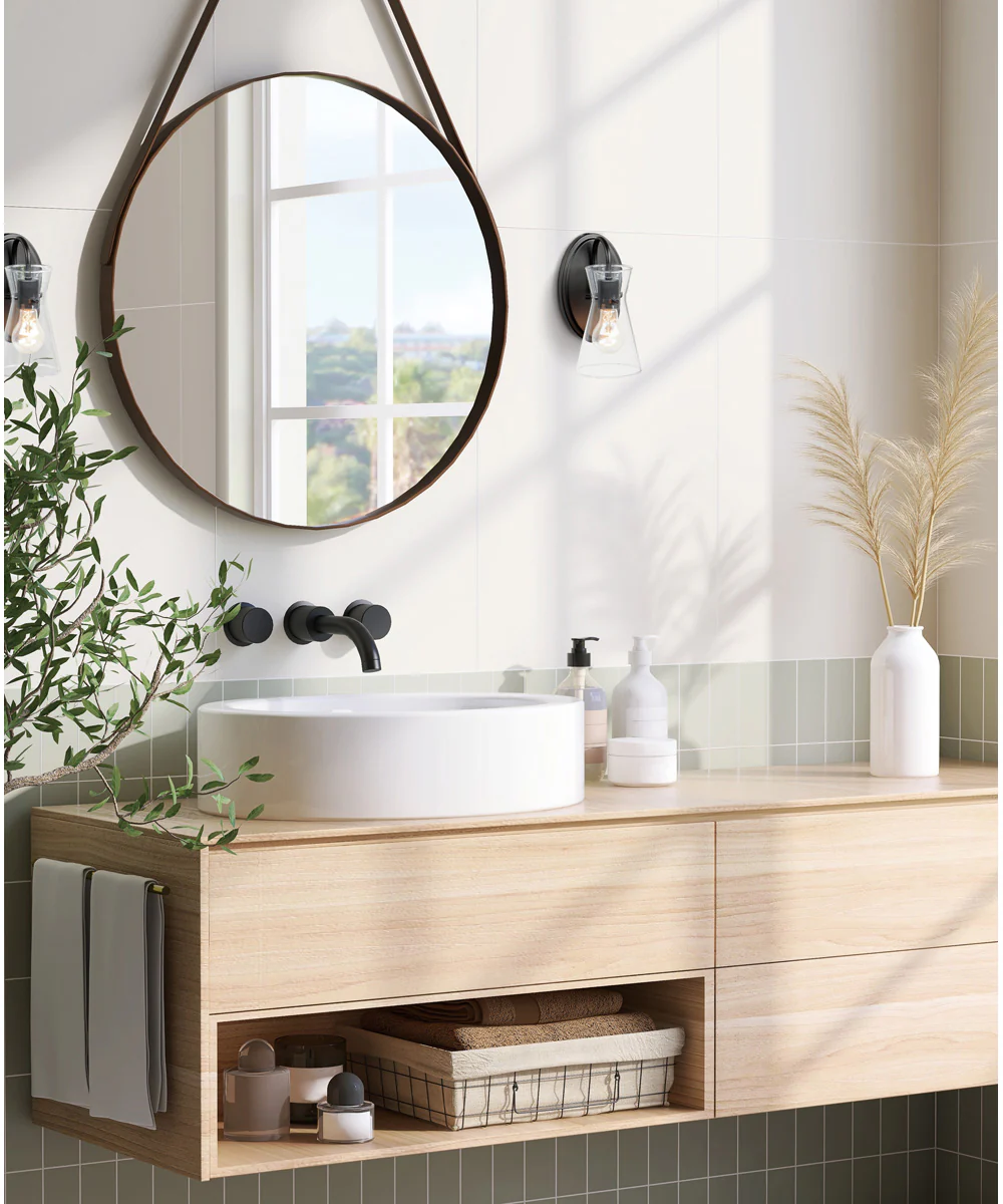 Ava 1-Light Wall Sconce Black - Image 2