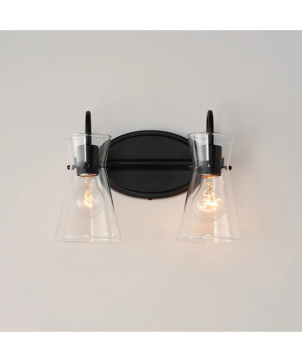 Ava 2-Light Bath Vanity Black - Image 3