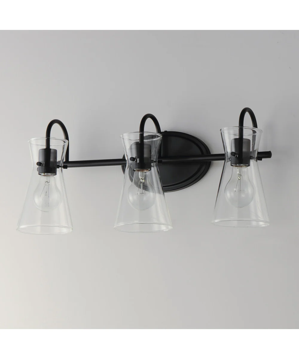 Ava 3-Light Bath Vanity Black - Image 4