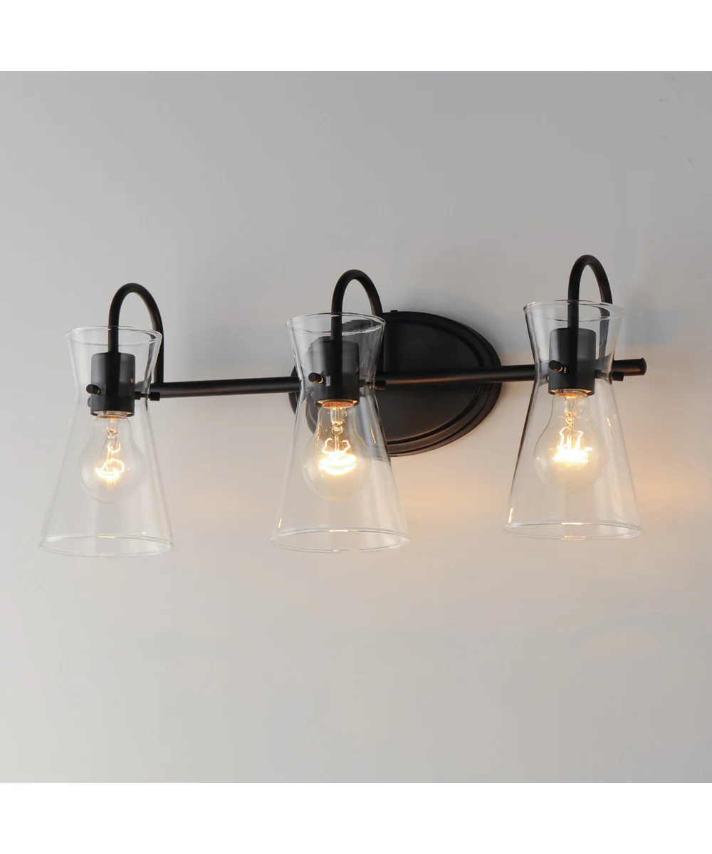 Ava 3-Light Bath Vanity Black - Image 5