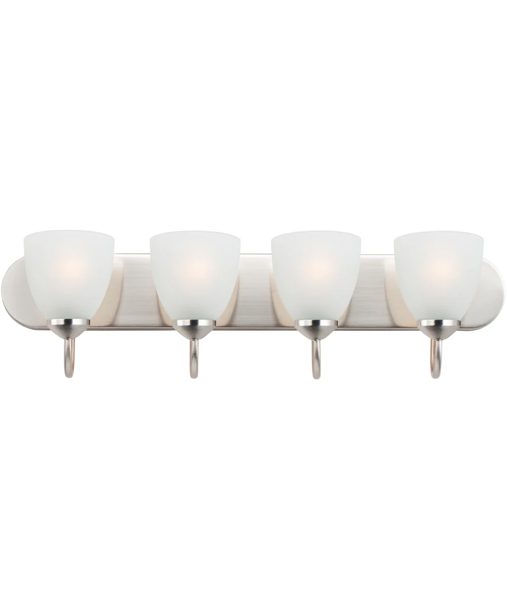 Axis 4-Light Strip Bath Vanity Satin Nickel