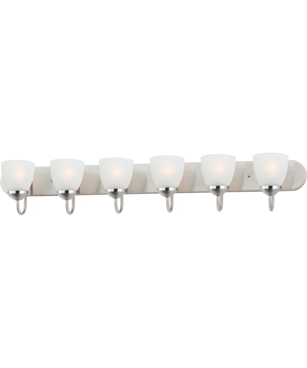 Axis 6-Light Strip Bath Vanity Satin Nickel