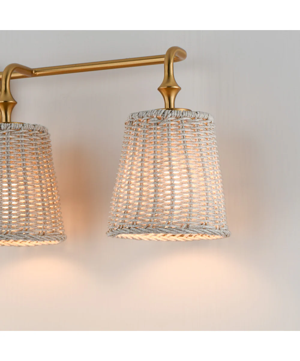 Baja 4-Light Bath Vanity Natural Aged Brass - Image 6