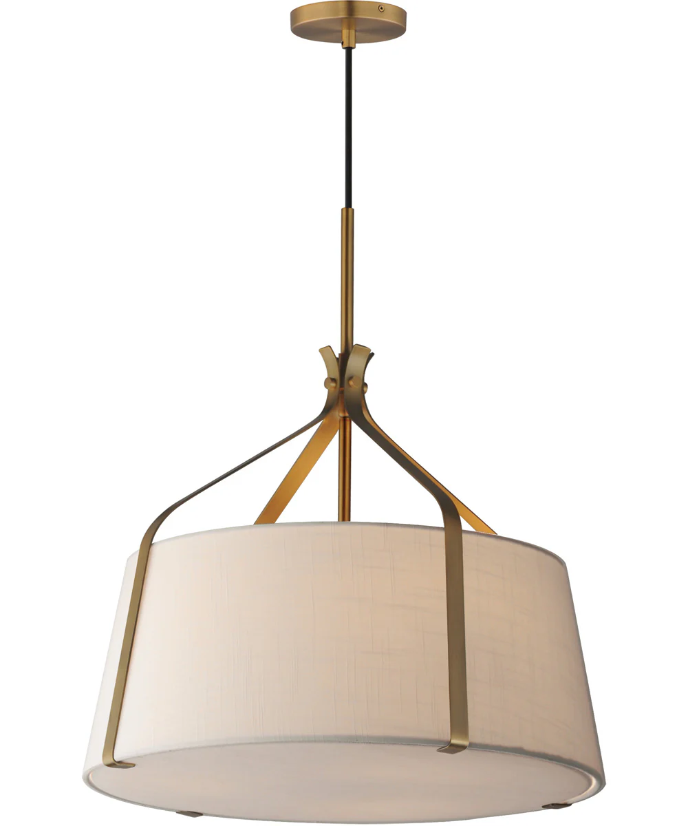 Bandera 20 inch 3-Light Pendant Natural Aged Brass