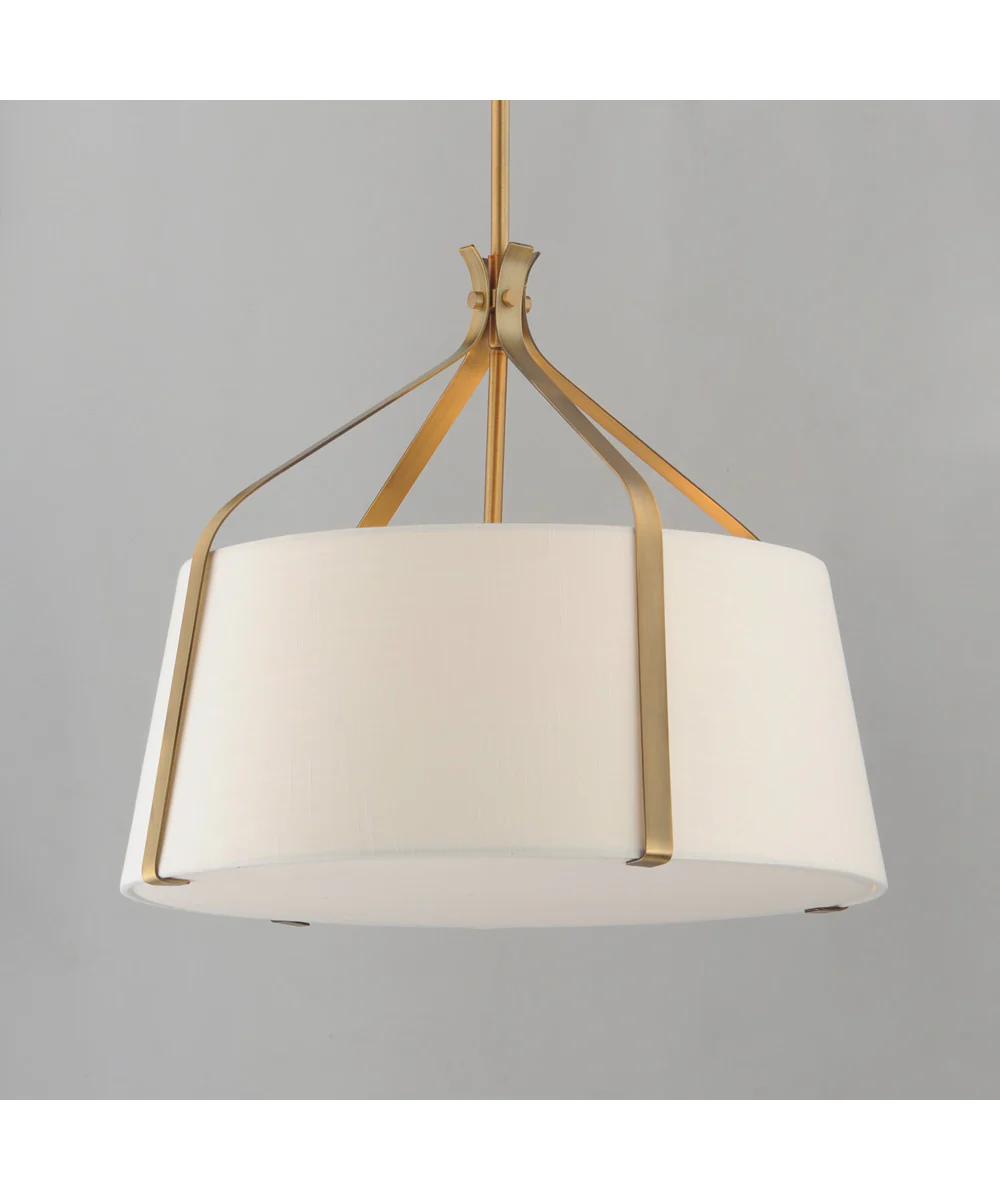 Bandera 20 inch 3-Light Pendant Natural Aged Brass - Image 3
