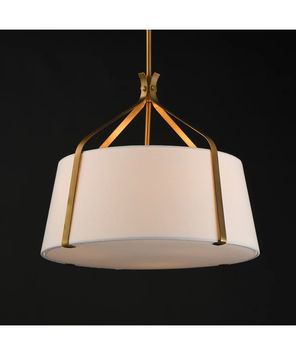 Bandera 20 inch 3-Light Pendant Natural Aged Brass - Image 4