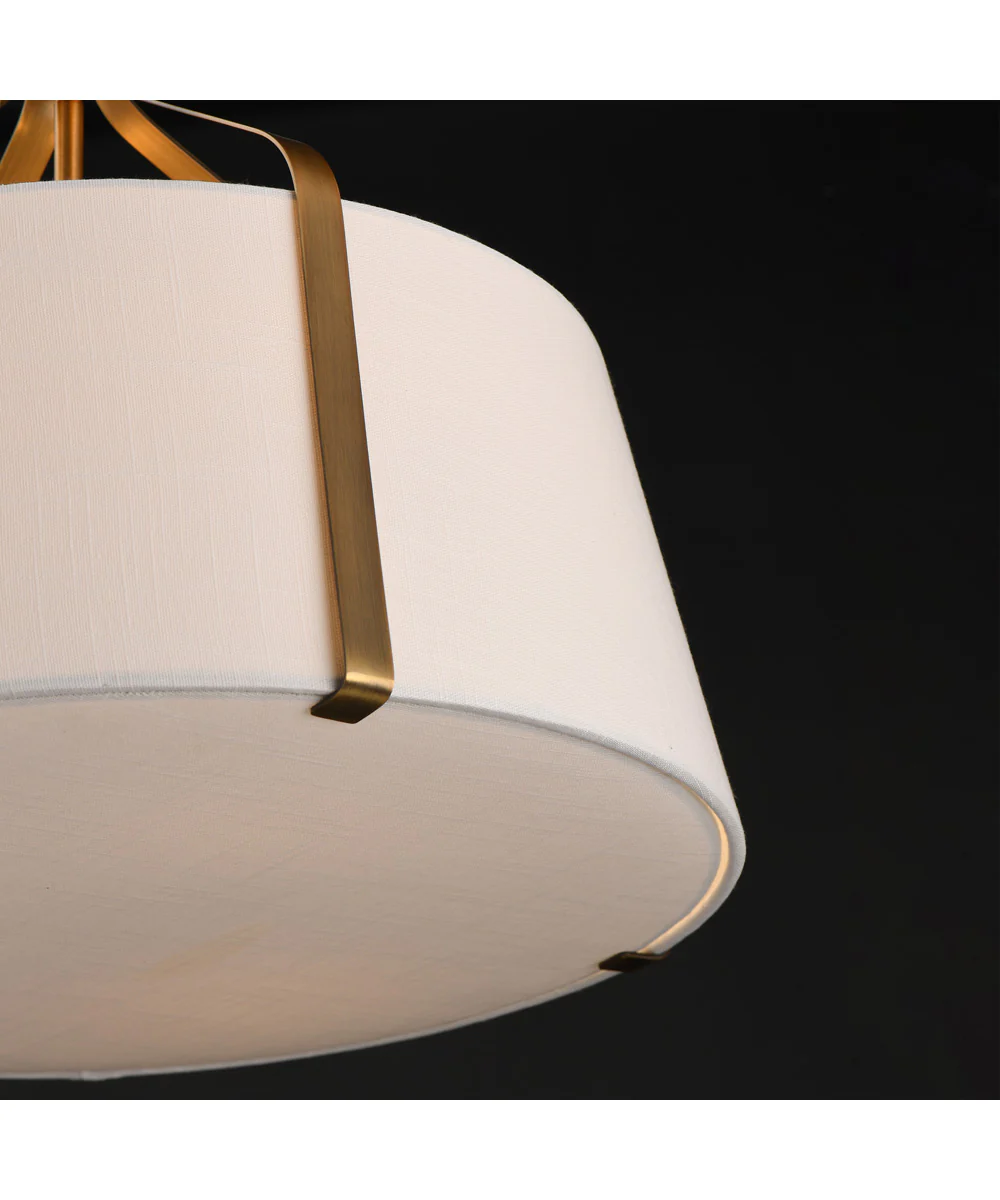 Bandera 20 inch 3-Light Pendant Natural Aged Brass - Image 5