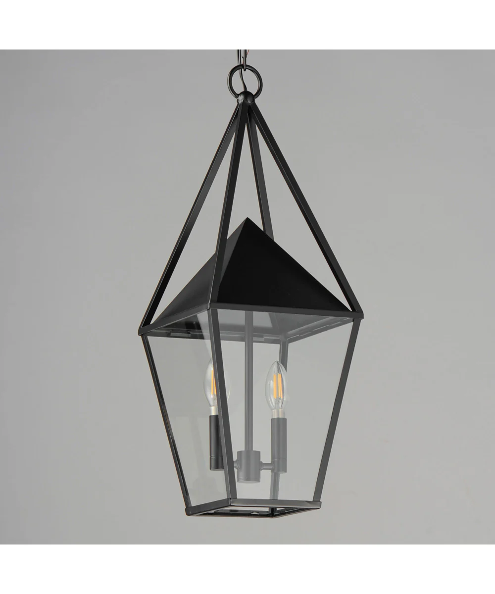 Bavaria 2-Light Large Outdoor Pendant Black - Image 2