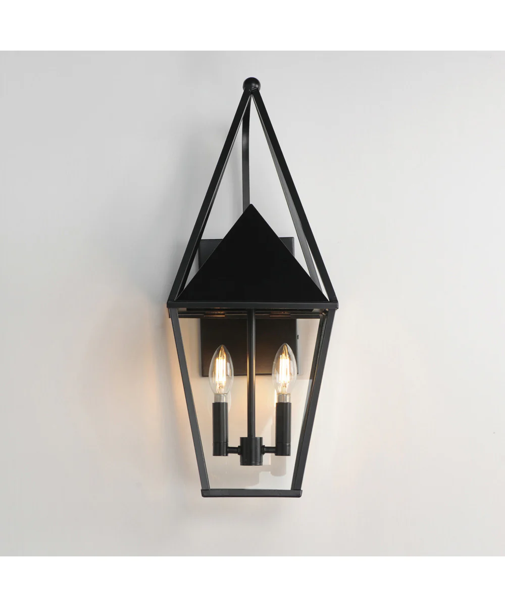Bavaria Large 2-Light Outdoor Wall Sconce Black - Image 3
