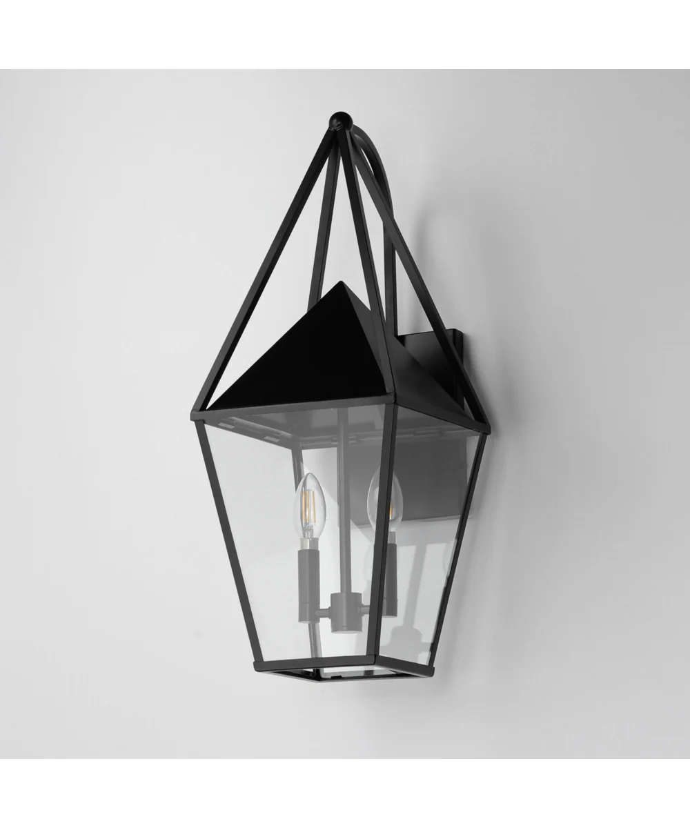 Bavaria Large 2-Light Outdoor Wall Sconce Black - Image 4