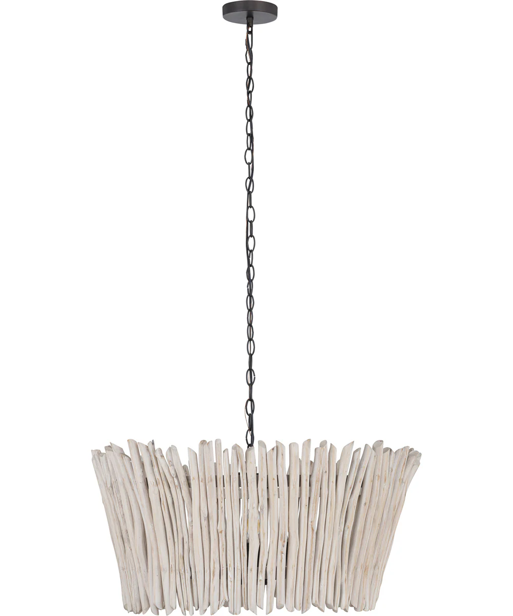 Baywood 24 inch DriftWood Chandelier Textured Bronze - Image 2
