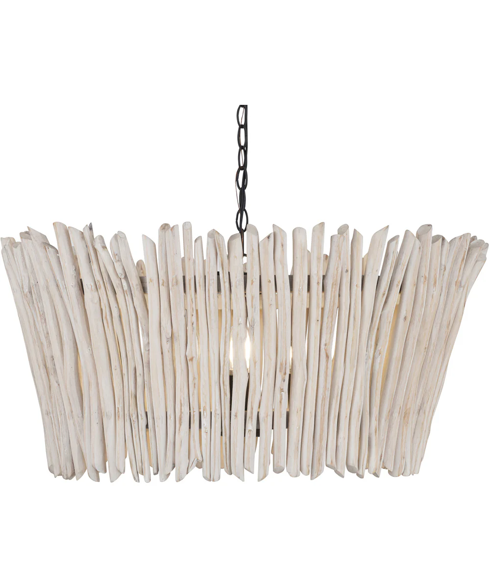 Baywood 24 inch DriftWood Chandelier Textured Bronze - Image 4