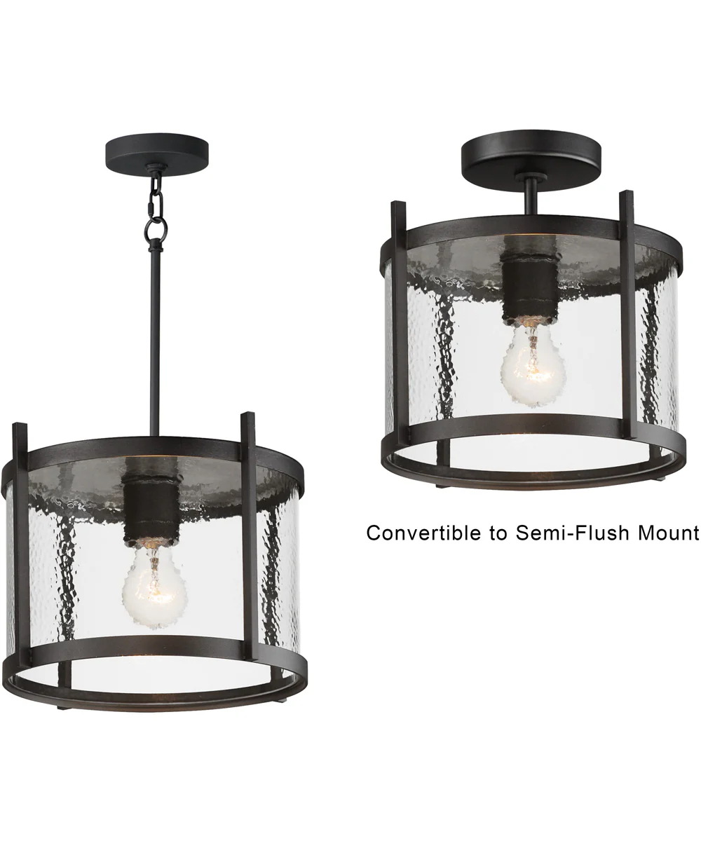 Belfry 1-Light Semi-Flush/Pendant Black - Image 2