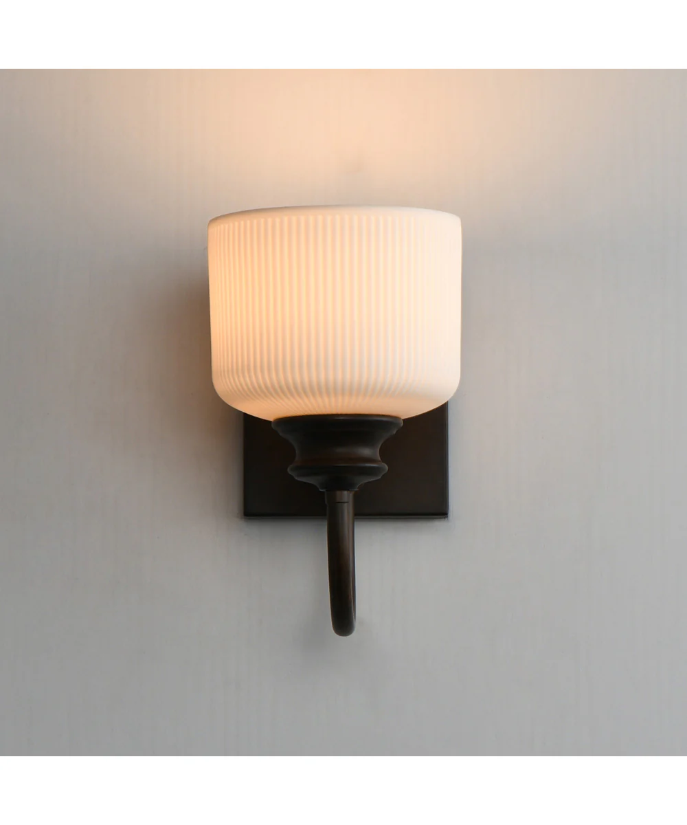 Bisque 1-Light Wall Sconce Oil Rubbed Bronze - Image 3