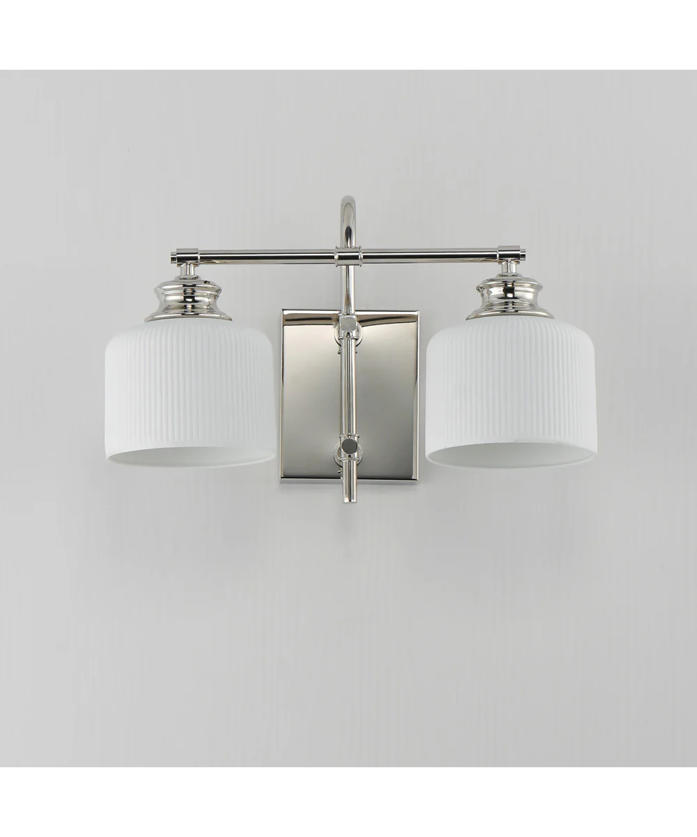 Bisque 2-Light Wall Sconce Polished Nickel - Image 2