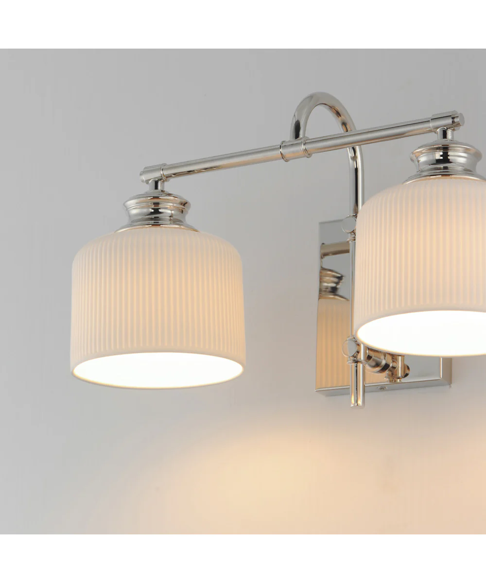 Bisque 2-Light Wall Sconce Polished Nickel - Image 6