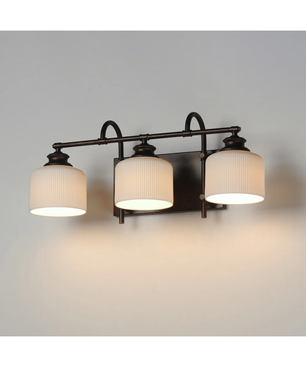 Bisque 3-Light Bath Vanity Oil Rubbed Bronze - Image 5