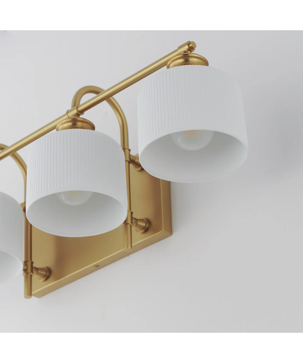 Bisque 4-Light Bath Vanity Natural Aged Brass - Image 6