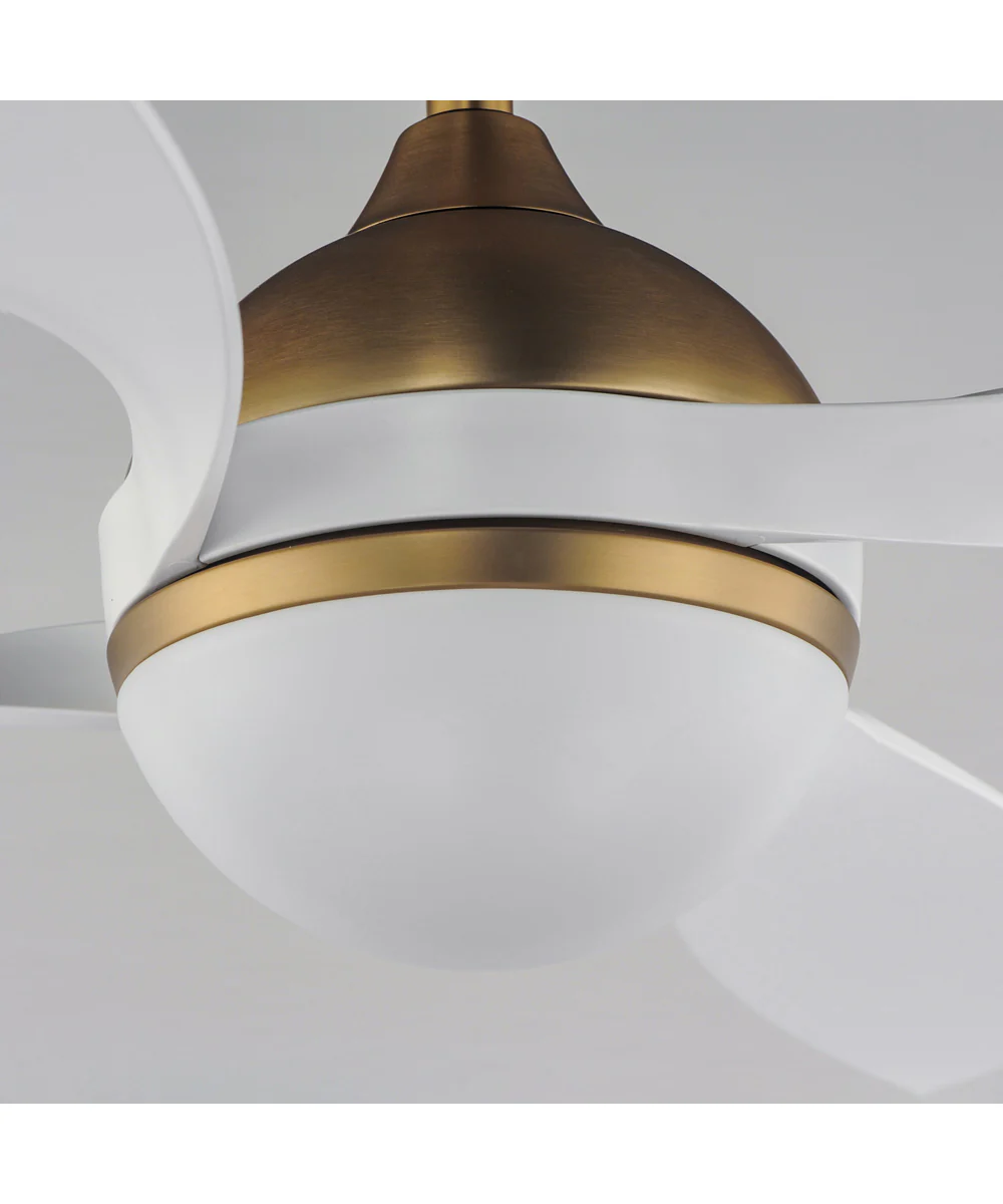 Bola 52 inch Indoor Fan w LED Light Kit Natural Aged Brass - Image 5