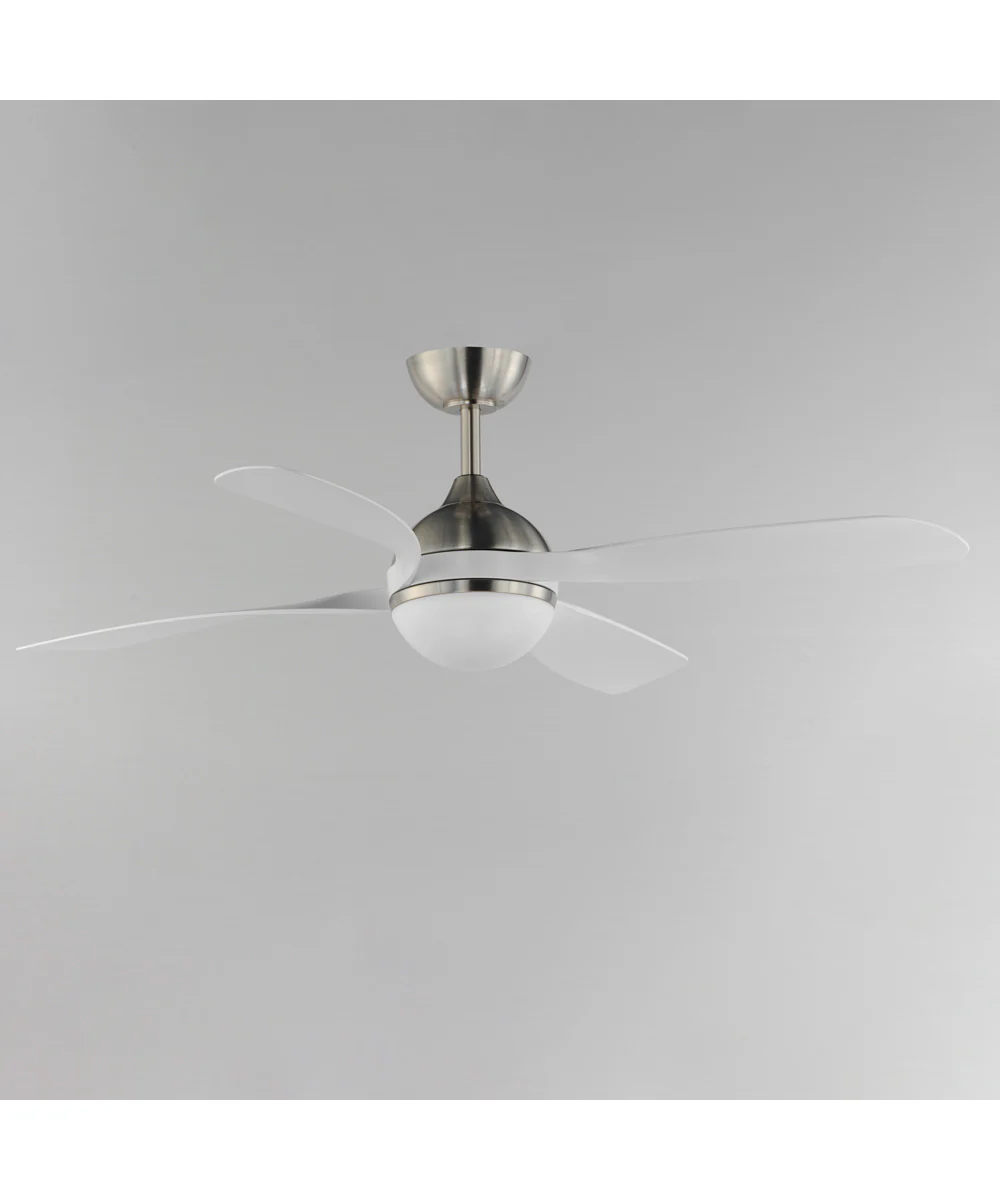 Bola 52 inch Indoor Fan w LED Light Kit Satin Nickel - Image 2