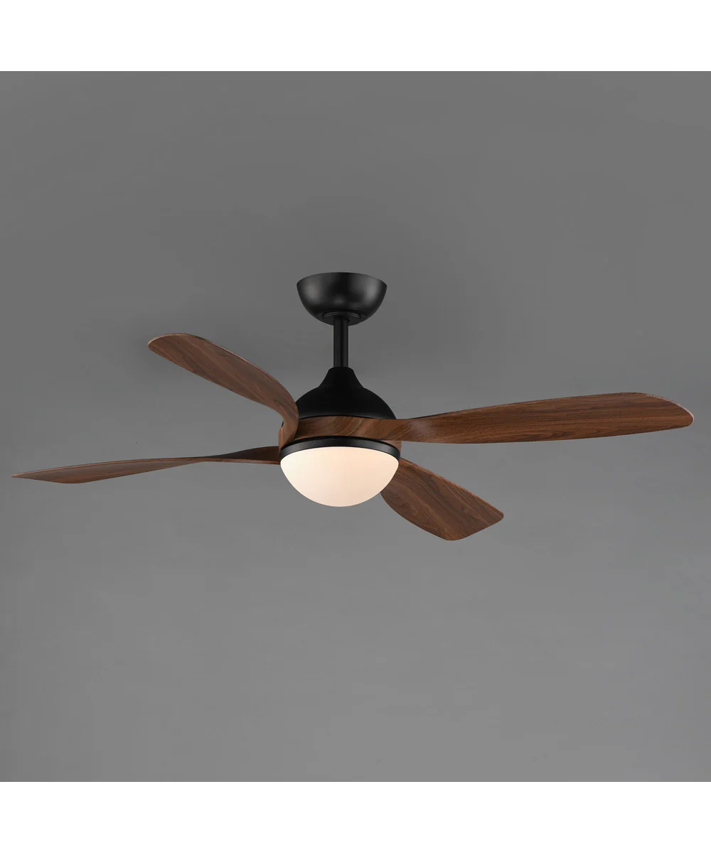 Bola 52 inch Indoor Fan w LED Light Kit Walnut / Black - Image 3