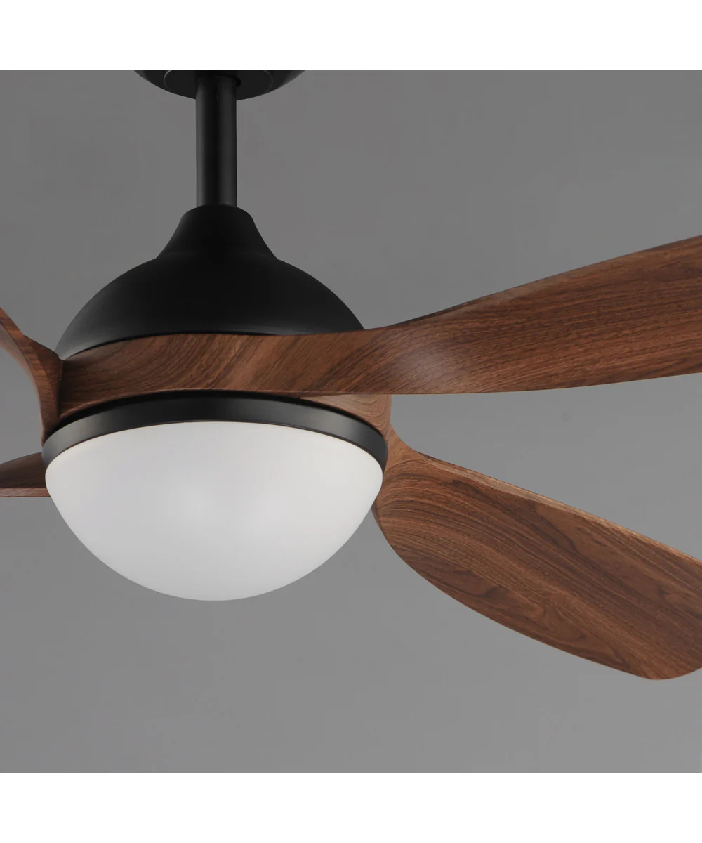 Bola 52 inch Indoor Fan w LED Light Kit Walnut / Black - Image 5