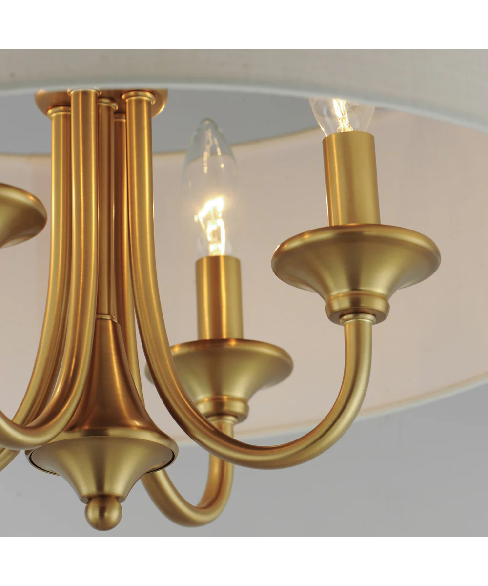 Bongo 4-Light Pendant / Semi-Flush Mount Natural Aged Brass - Image 6