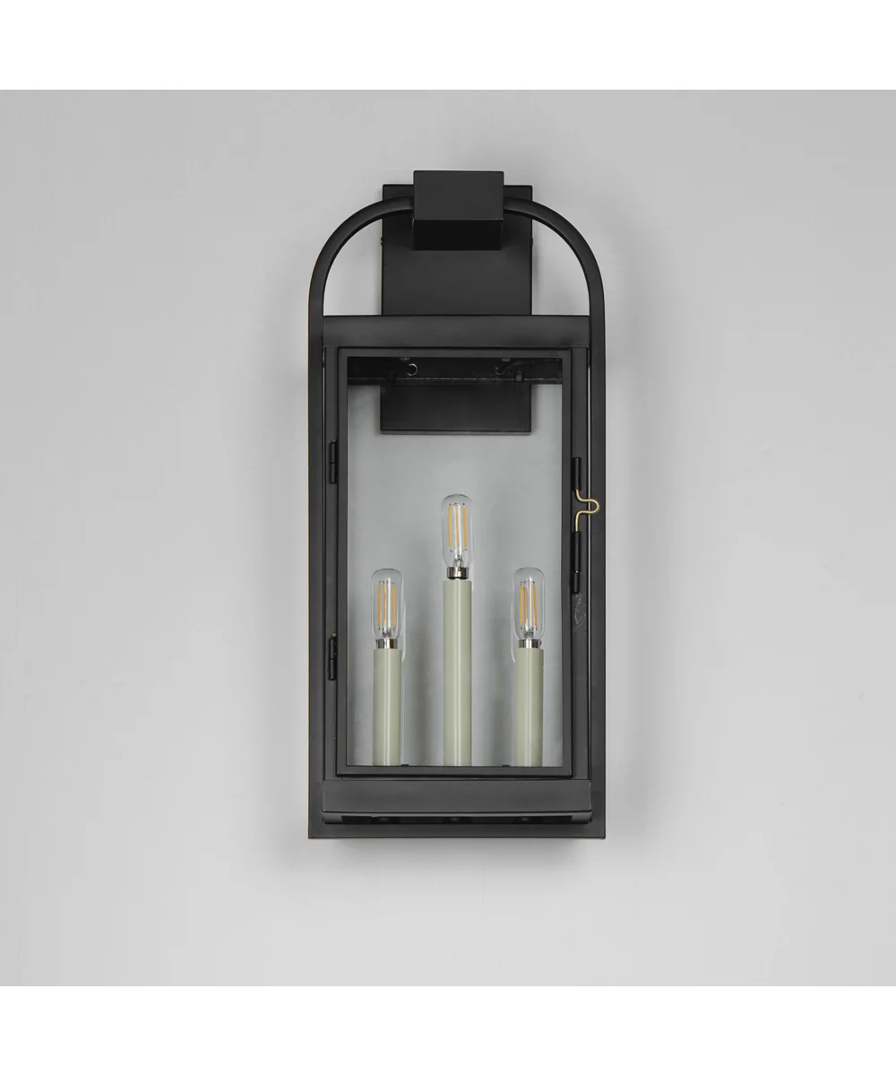 Bonham Large Outdoor Wall Sconce Black - Image 2