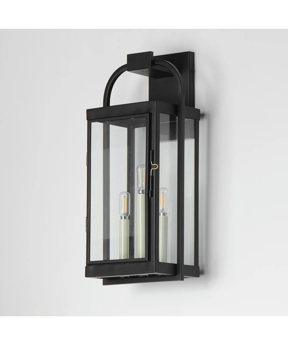Bonham Large Outdoor Wall Sconce Black - Image 4