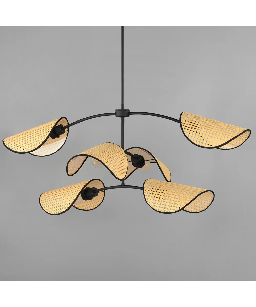 Bonnet 6-Light Chandelier Black - Image 2