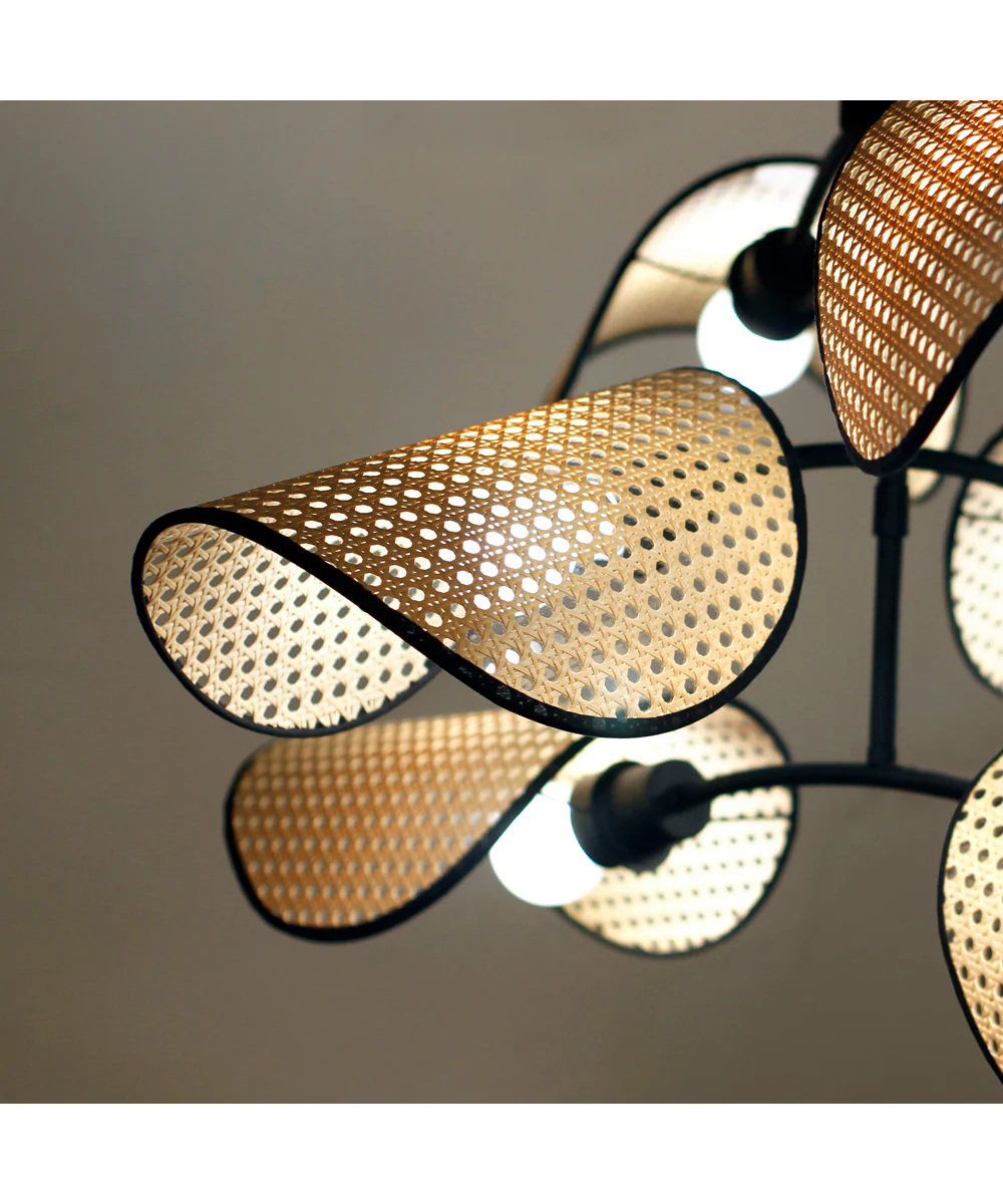 Bonnet 6-Light Chandelier Black - Image 5