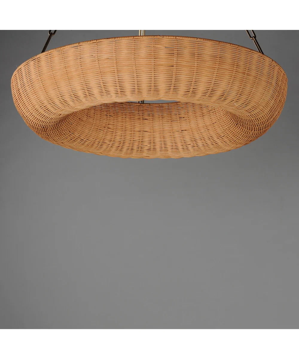Bower 30 inch Pendant Natural Aged Brass - Image 4