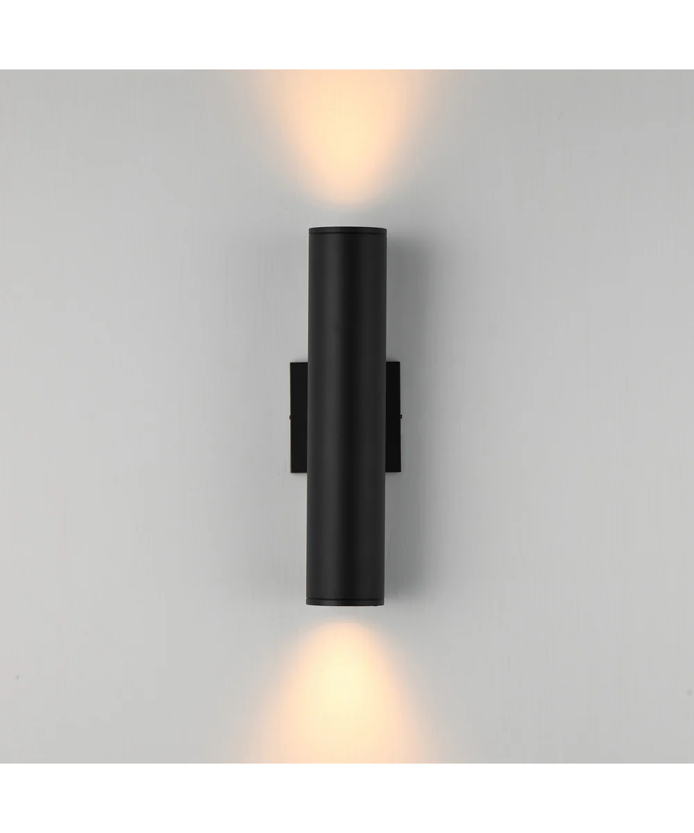 Caldera Outdoor Wall Sconce - 15 inch Black - Image 3