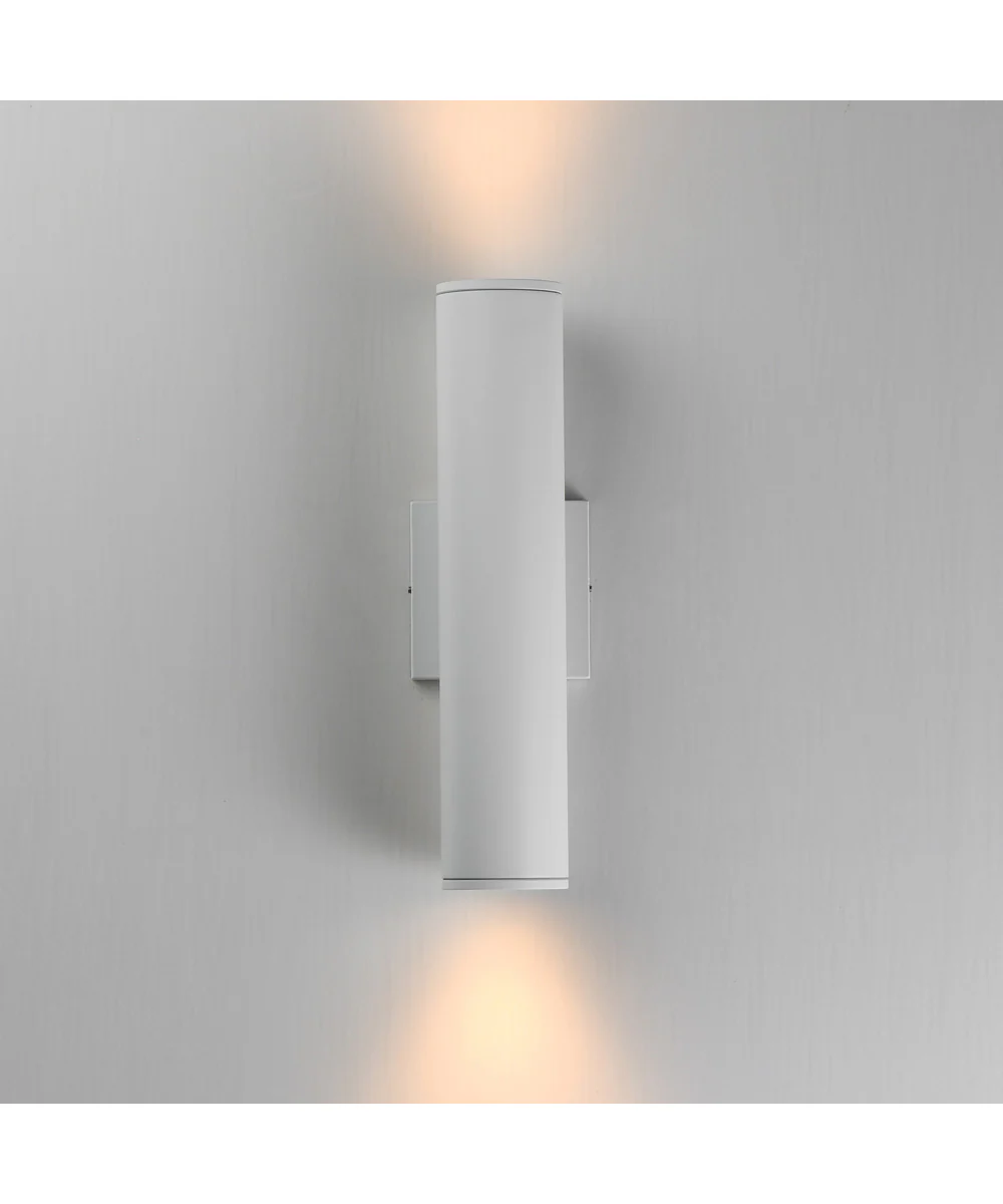 Caldera Outdoor Wall Sconce - 15 inch White - Image 3