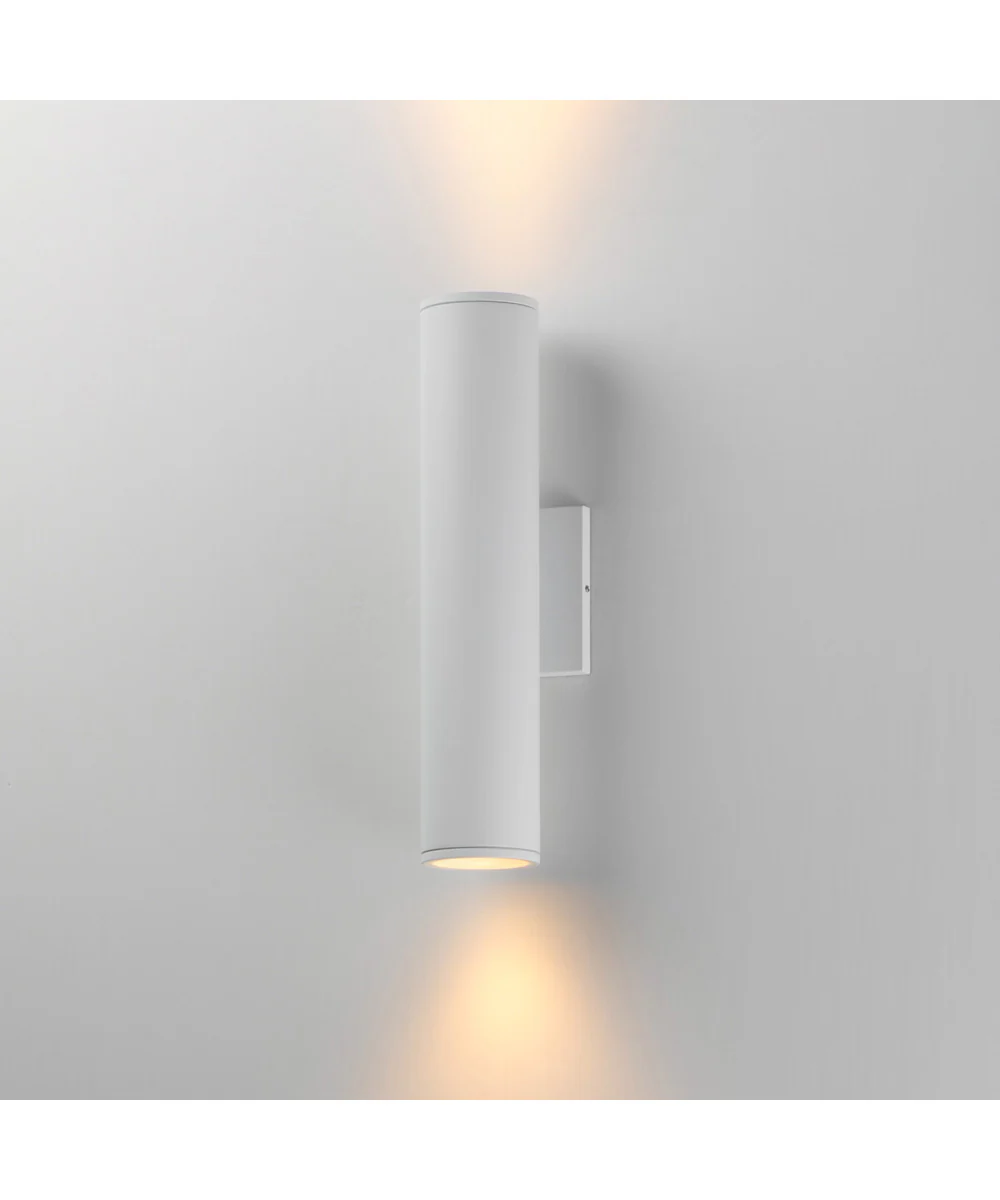 Caldera Outdoor Wall Sconce - 15 inch White - Image 5