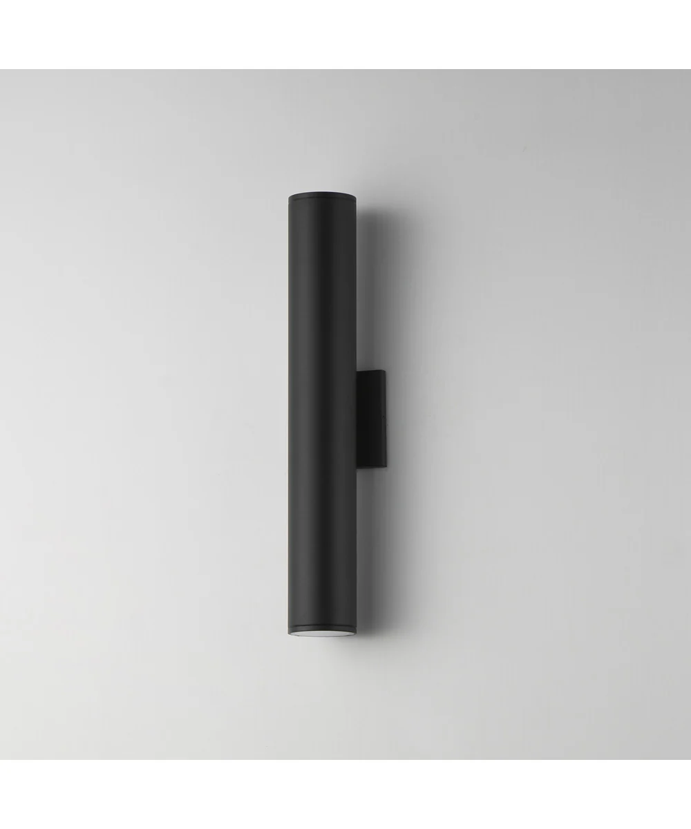 Caldera Outdoor Wall Sconce - 20 inch Black - Image 4