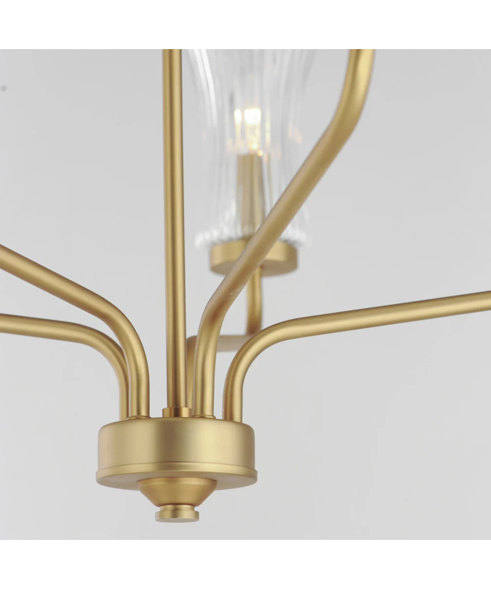 Camelot 5-Light Chandelier Natural Aged Brass - Image 4