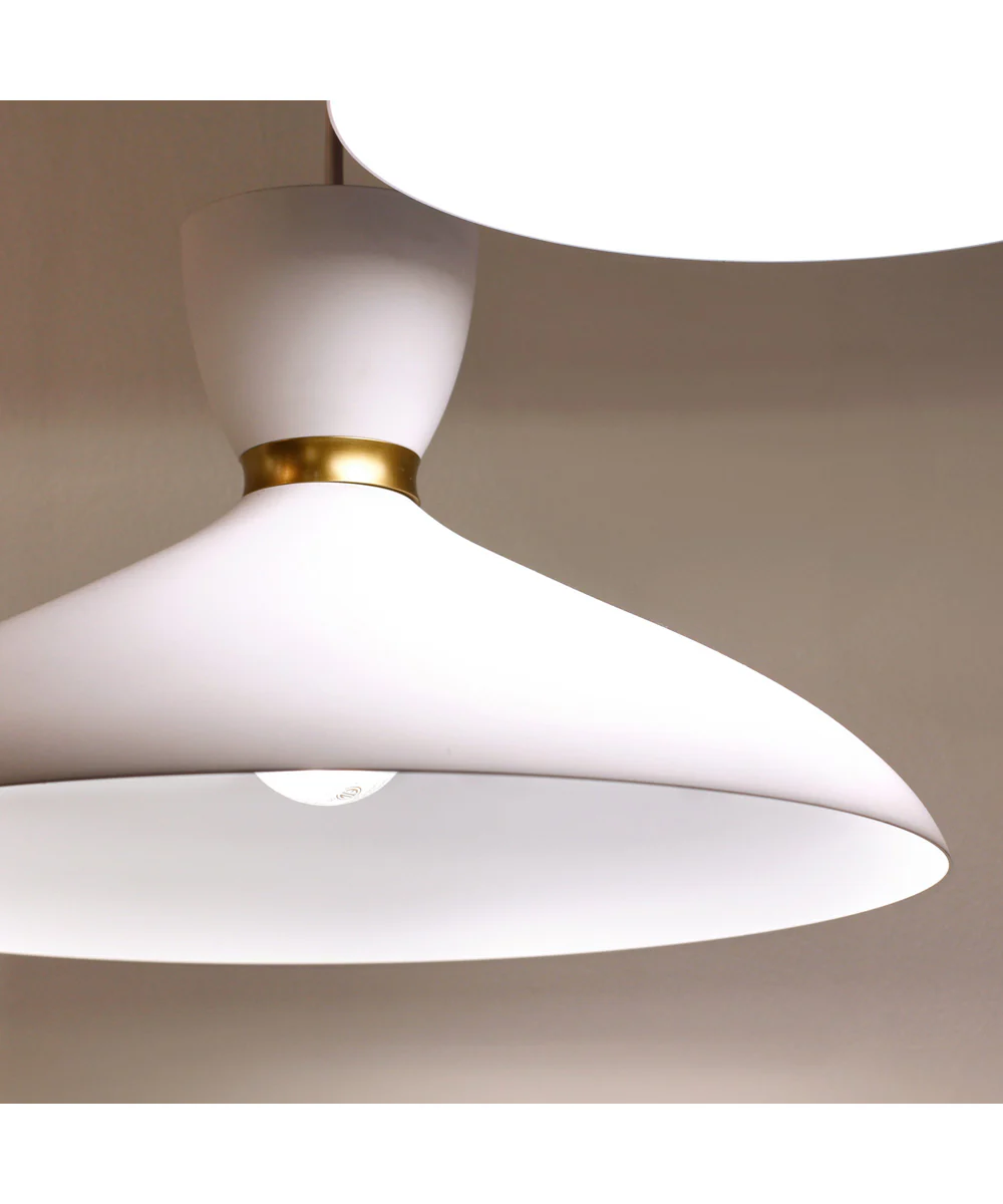 Carillon 16 inch Pendant White/Satin Brass - Image 7