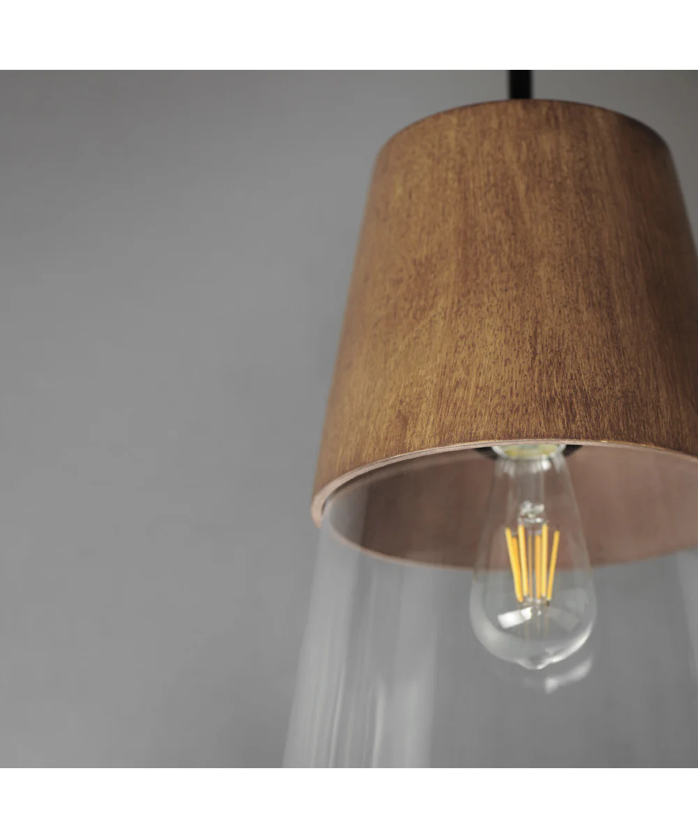 Carpenter 10 inch Mini Pendant Walnut / Black - Image 6