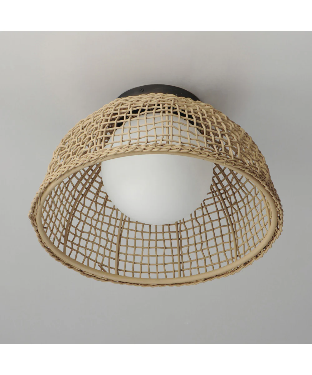 Cestino 1-Light Flush Mount Antique Bronze - Image 3