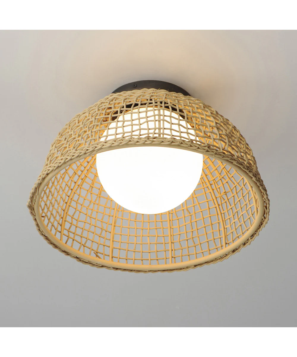 Cestino 1-Light Flush Mount Antique Bronze - Image 4