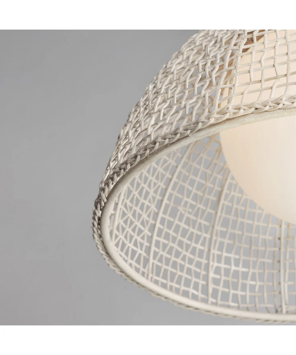 Cestino 1-Light Pendant Weathered White - Image 4