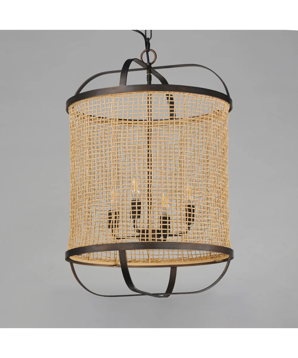 Cestino 19 inch Pendant Antique Bronze - Image 3