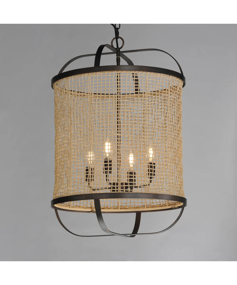 Cestino 19 inch Pendant Antique Bronze - Image 4