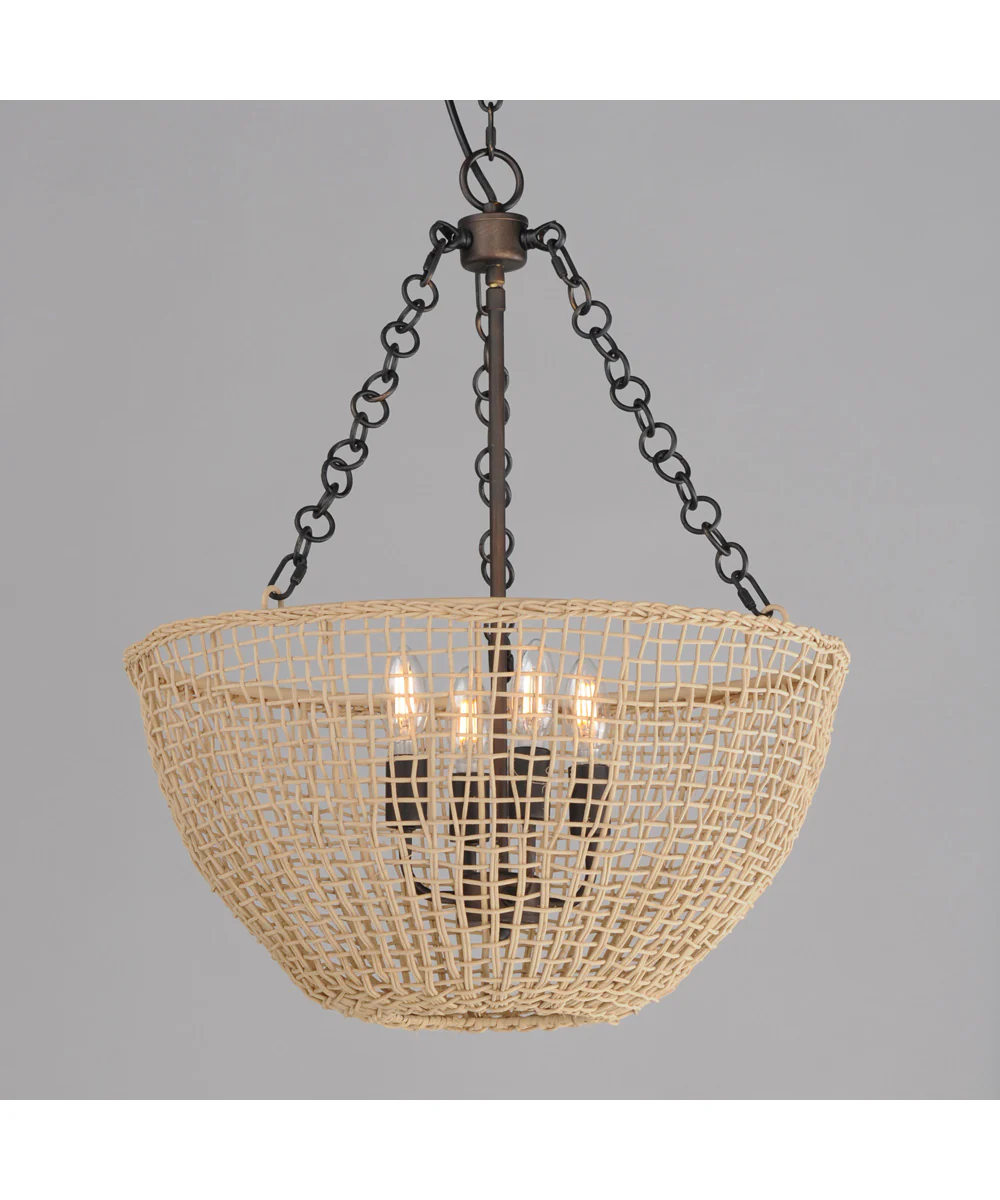 Cestino 4-Light Pendant Antique Bronze - Image 2