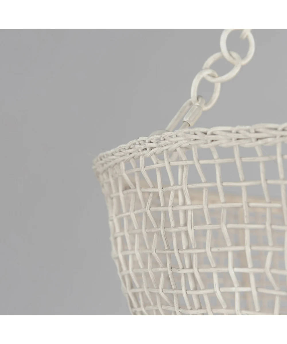 Cestino 4-Light Pendant Weathered White - Image 4