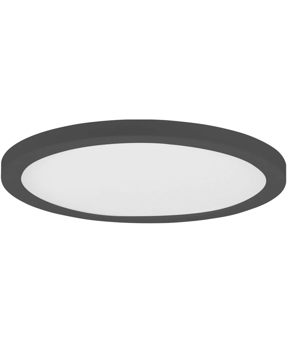 Chip 7 inch 15W RD LED Flush Mount - 5CCT Black
